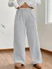 Autumn and Winter Solid Color Fashionable Plush Casual Pants, Loose and Comfortable Plush Warm Pants for Women