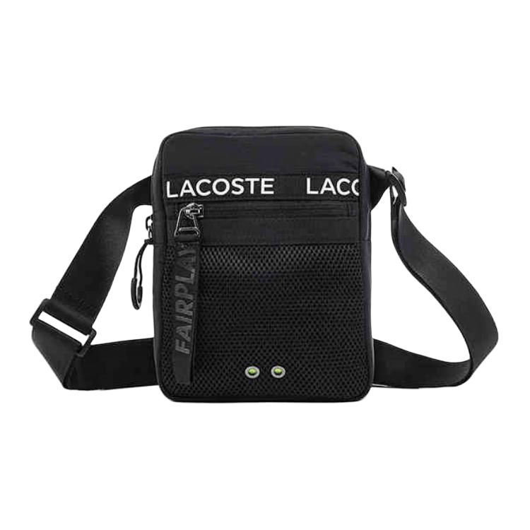

Lacoste Fashion Portable Daily Nylon Shoulder Crossbody Bag Medium Unisex bags Black NU3797UH-000 Black,Medium