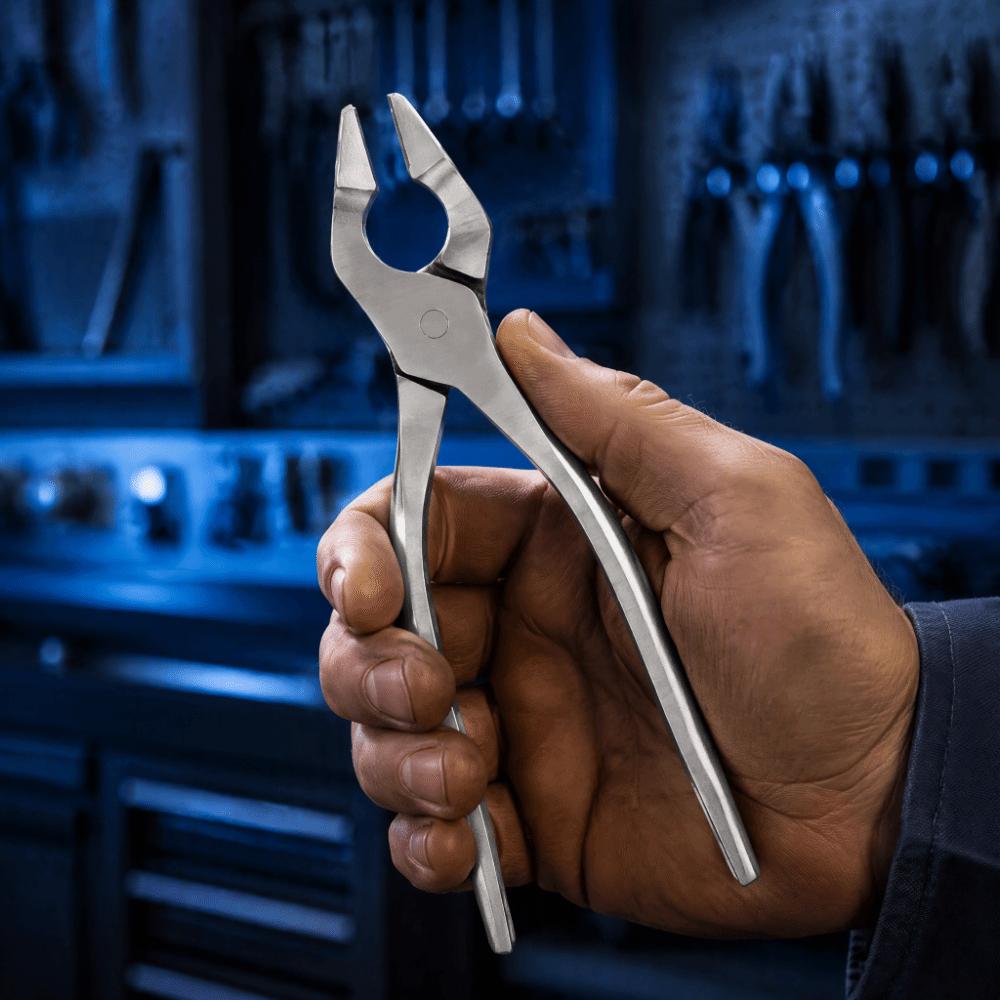 Heavy Duty Leather Flatten Pliers Polished Jaws Leather Craft Tools For DIY Projects