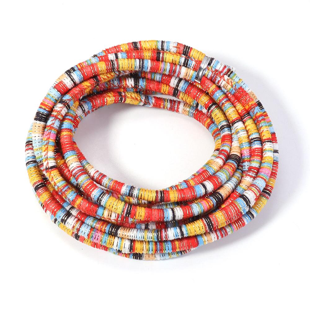 

5yards/lot 6mm Ethnic Style Cords Golden Thread Round Rope For Jewelry Making Colored Rope String DIY Bracelet Necklace Supplies