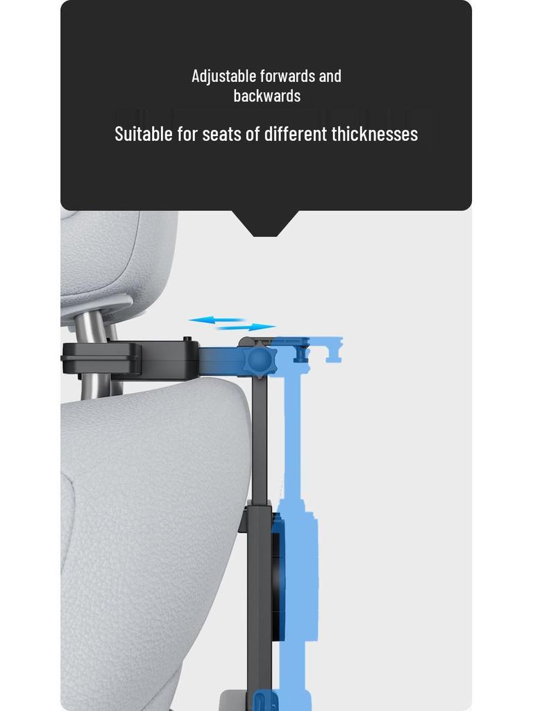 Car Travel Multifunctional Seat Back Table: Adjustable Cup Holder & Laptop Stand for Adults & Kids