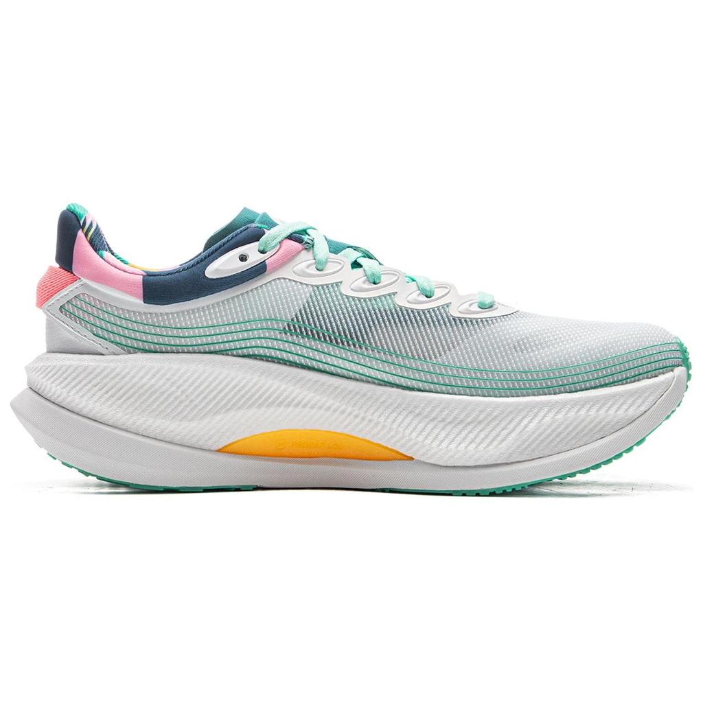 New LiNing Yueying 4PRO Cushioning Anti Slip And Wear Resistant Support Rebound Low Top Running Shoes Women's White Green ARHU014-5