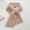 Lazy Cross Scarf Women's Autumn and Winter Fashion Versatile Couple Neck Protection Thickened Warm Soft Waxy Knitted Scarf