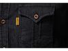 2024 Men's European Size Casual Solid Color Denim Long-Sleeve Shirt In Stock