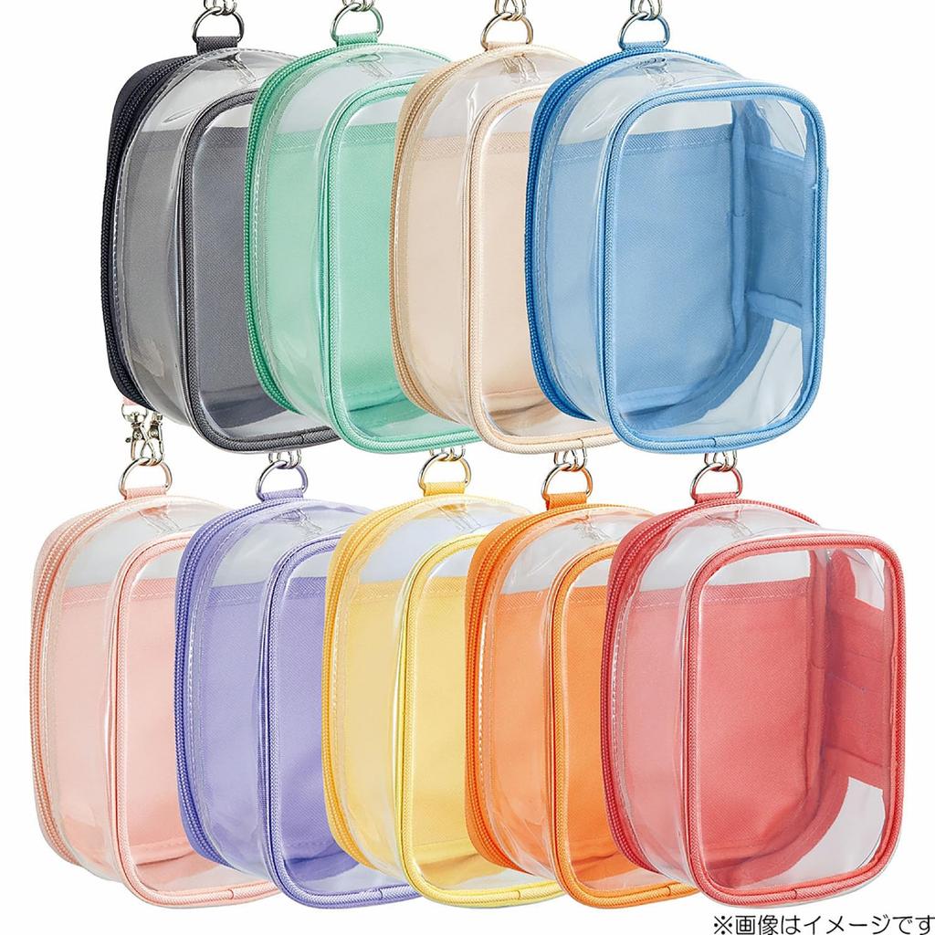 LIHIT LAB Myfa Oshikatsu Plush Toy Decoration Box Pouch Powder Blue A3306-14