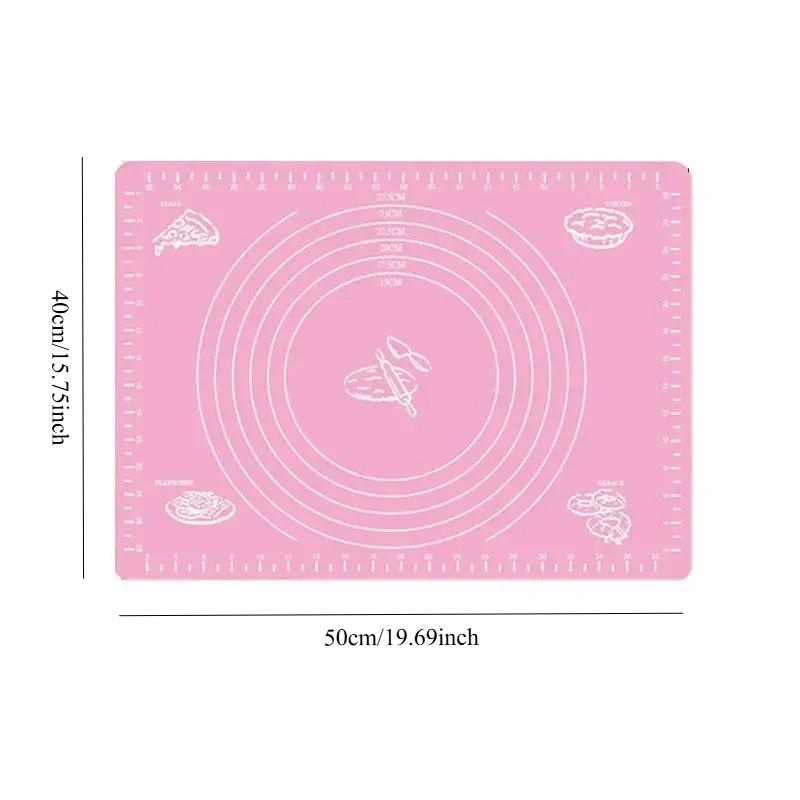 Silikon Bakmatta Pizzadegstillverkare Bakverk Köksprylar Matlagningsverktyg Redskap Bakform Knådningsaccessoarer