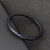 Noter Mens Leather Bracelet Bangle Black Magnet Buckle Matching Stackable Braslet Leisure Accessories Pulsera Hombre Jewelry