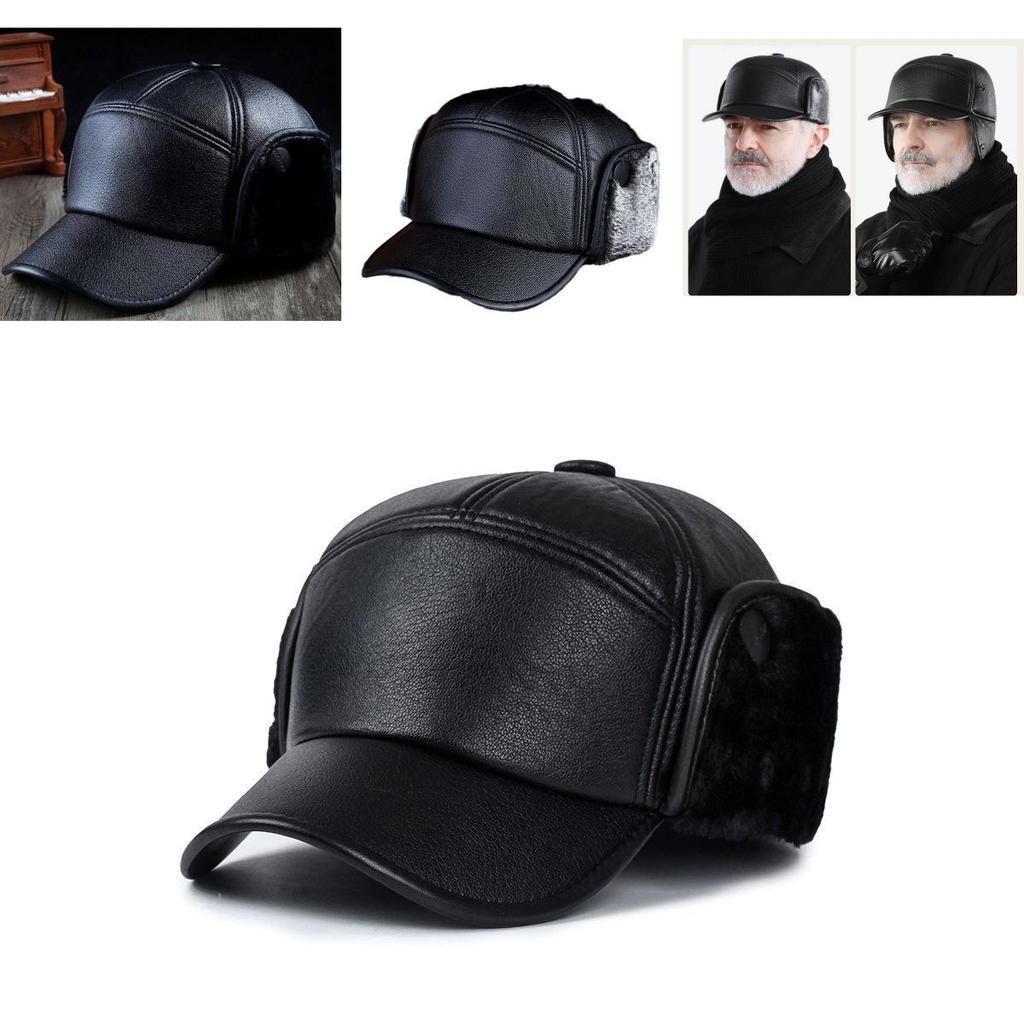 Comfortable And Insulating Men's Autumn Winter Cotton Ear Hat Versatile Duckbill Cap