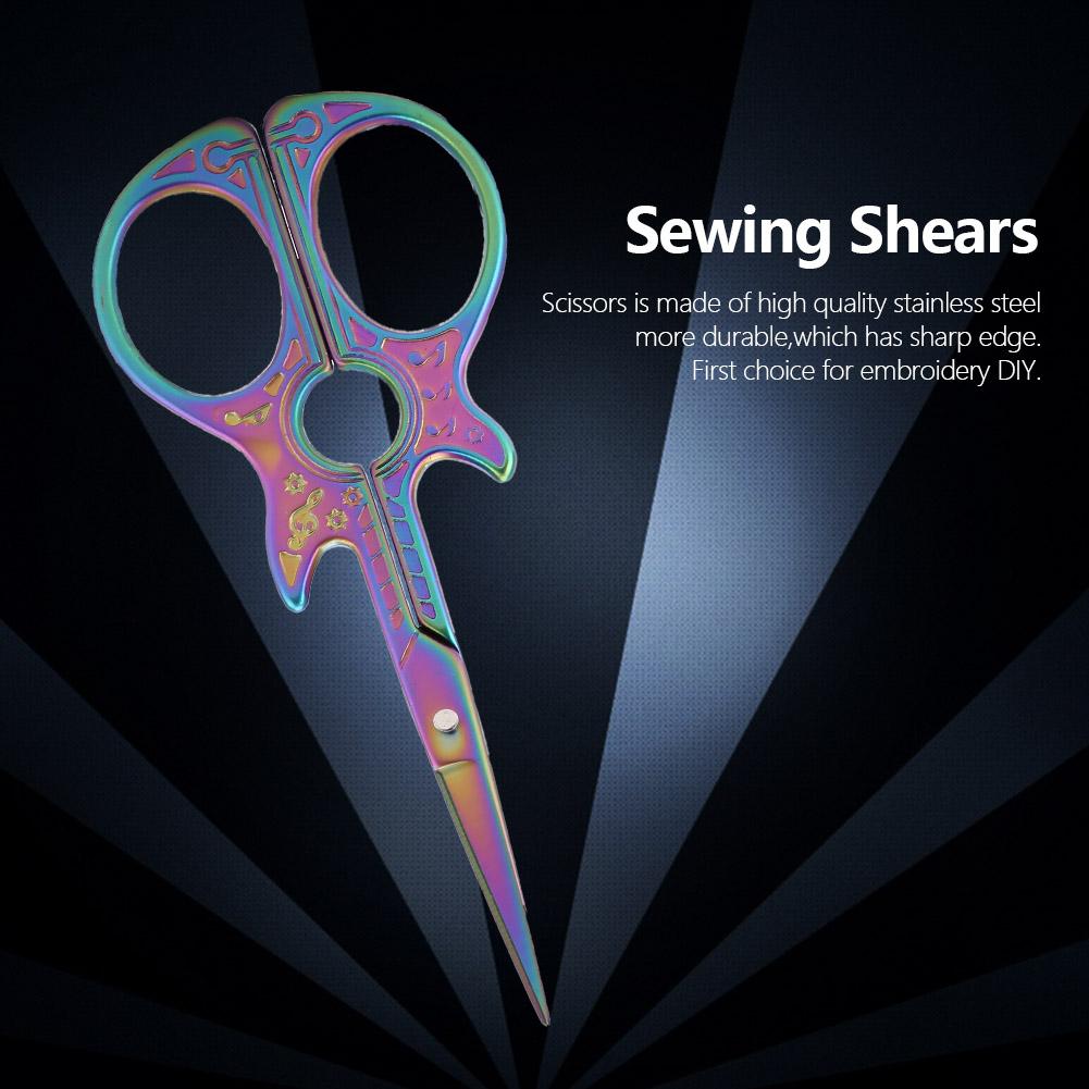 Moderne Gitarrenform Antike Nähschere Kunstwerk Stickschere(Mehrfarben)