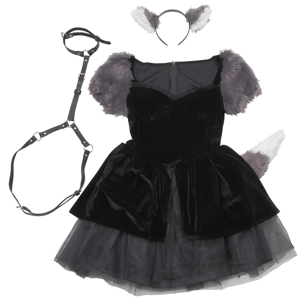 Clearstone Fantastic Villain Cosplay Halloween Wolf Gray Women's