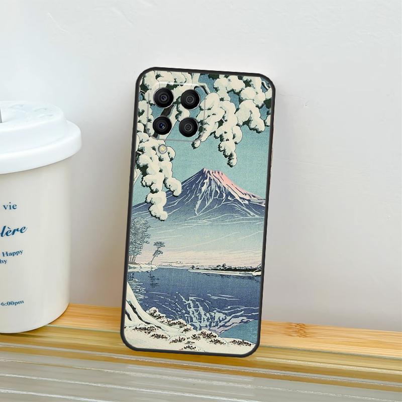 

Japanese Snow Cherry Blossom Art Case For Samsung Galaxy M14 M54 M34 M13 M15 M36 M55 M35 M56 M16 M31 M11 M53 M12 M32 M52 M06 Samsung M52 5G