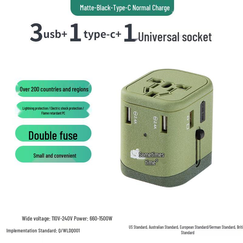 

Magic Cube Universal Travel Adapter with USB Fast Charge