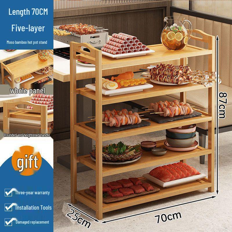 Mehrschichtiges Massivholz Gemüsegestell für Küche & Restaurant