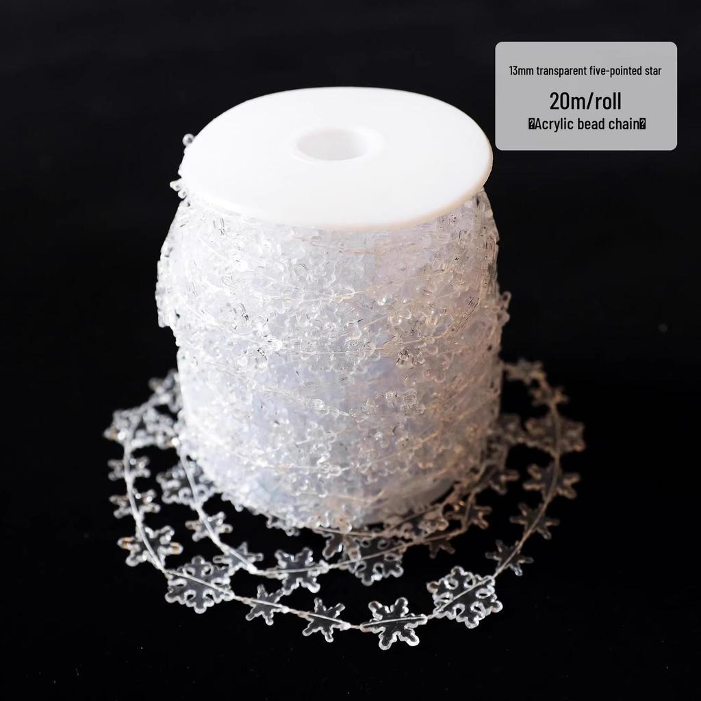 Acrylic Snowflake Glitter Ice Crystal Christmas Tree Ornaments