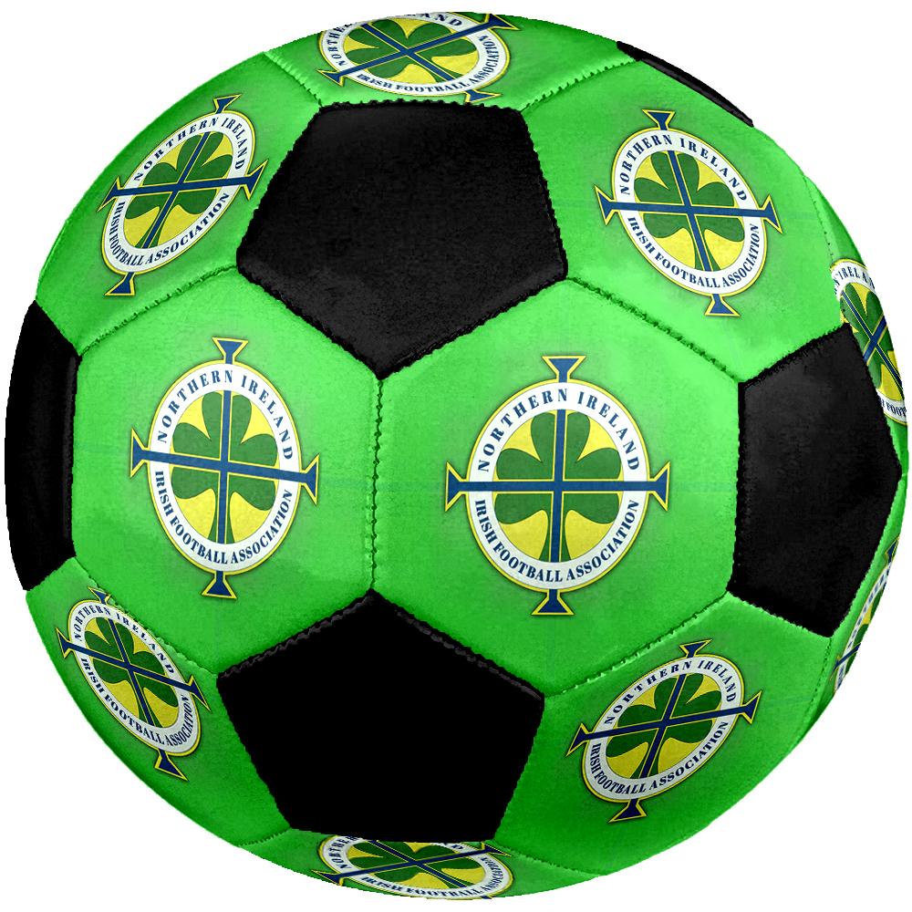 SIZE 5 Northern Ireland National Football Team Soccer Ball Colorful All Ages Machine Stitched PVC Competition Ready Durable High-Bounce