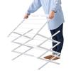 LIV PLUS Indoor Clothes Drying Rack, Foldable, Compact, Stand, Flat Drying, 81cm Wide X 60cm Deep X 103cm High, White, NY-321