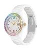 Coach OROLOGIO GREYSON CRISTALLO ARCOBALENO ACCENTO 36MM CERAMICA BIANCA. 14504019