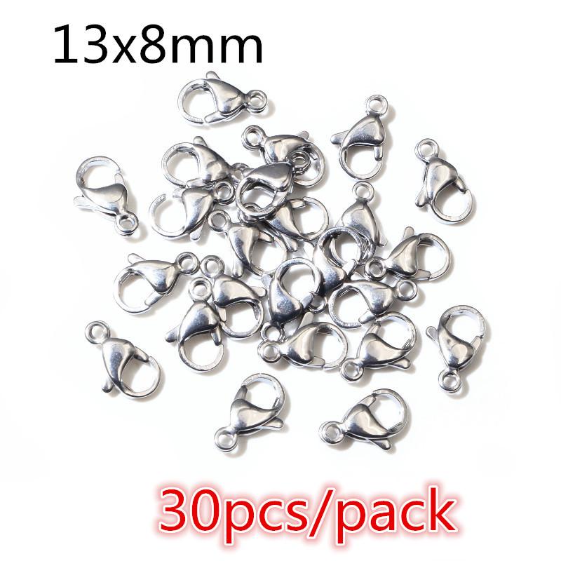High Quality 316 Stainless Steel DIY Jewelry Making Findings Necklac Earrings Hooks/Jump rings/Lobster Clasp Craft Accessories