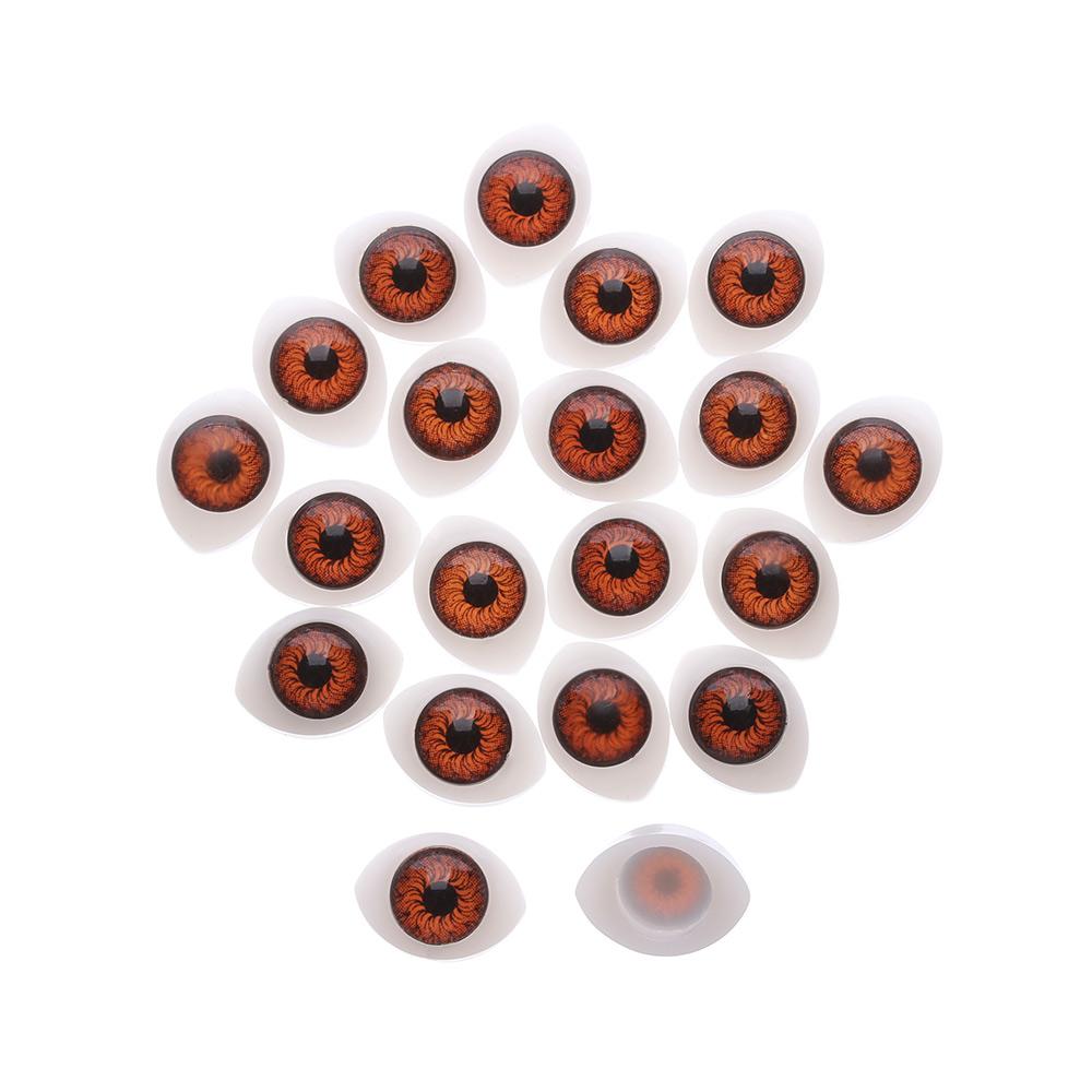 20Pcs Plastic Doll Safety Eyes Cute Funny Stuffed Toys Animal Toy Puppet Making Eyes 4 Colors DIY Doll Craft Accessories