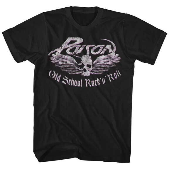 Poison Old School Rock N Roll Men T Shirt 80 Rock Music Band Merch XXXL