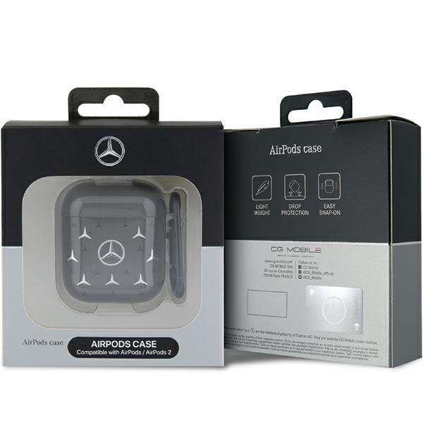 Mercedes Mea28Dpmgs Airpods 1/2 Cover Black/Black Large Star Pattern