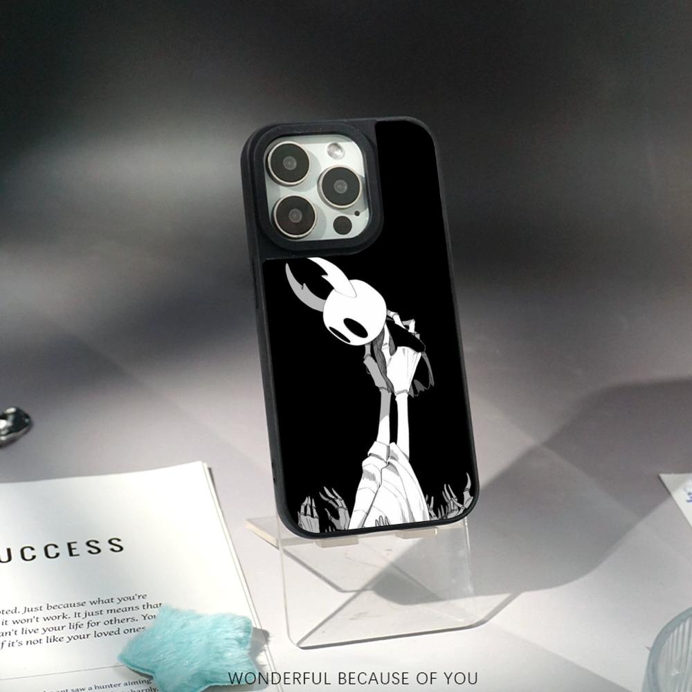 Super fashion Hollow Knights game Phone Case for iPhone 17 16 e 15 14 13 12 Pro Max Sheepskin Silver-edged protective case