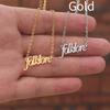 Taylor Digital Swift Signature Stainless Steel Necklace Pendant Letter Fashion