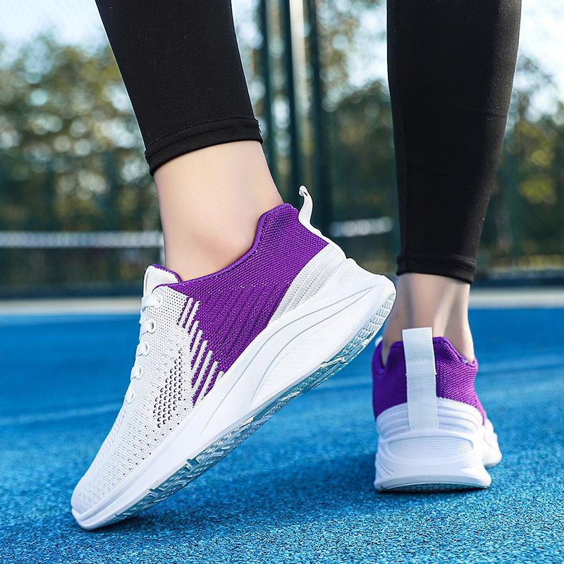 Sneakers Fashion fly-woven mesh casual shoes Running soft-soled simple women's shoes