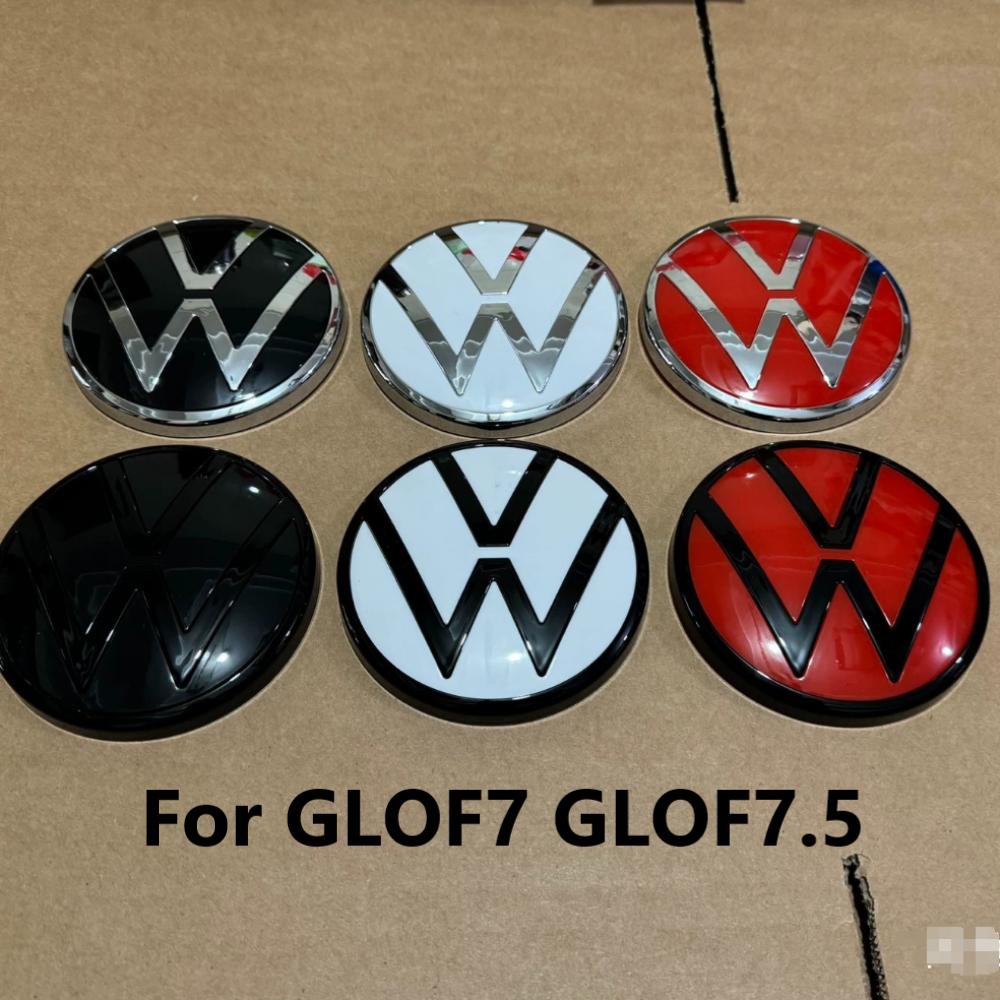 YKPSC1 No Acc New Style font Replace Style Front Grille Logo Emblem and Rear Trunk Badge Sticker for VW Golf 7.5 MK7.5 GTI Golf 7 MK7 QQ15