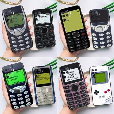 Retro etui na telefon komórkowy dla OPPO A74 A93 A83 A91 A53S A9 A5 A31 A53 2020 A15 A16 A1K A52 A72 A94 A54 okładka