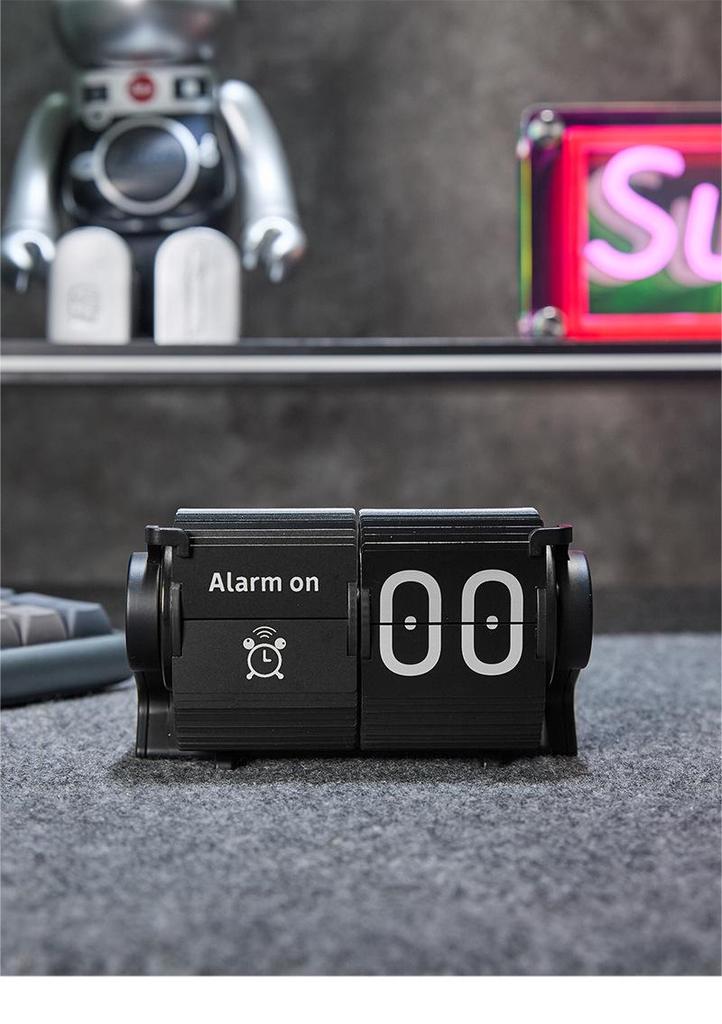 Time Flow Ring: Creative Smart Desk Clock with Automatic Time Correction and Multifunctional Alarm