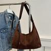 Women Large Capacity Retro Versatile Commute Single Shoulder Crossbody Tote Handbag