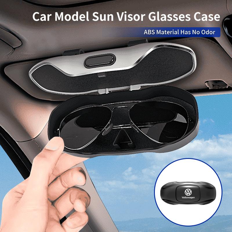 Car Glasses Case Sunglasses Storage Box Auto Interior Accessories For VW GTI Polo Passat Scirocco Golf Tiguan T-ROC Touareg zk4