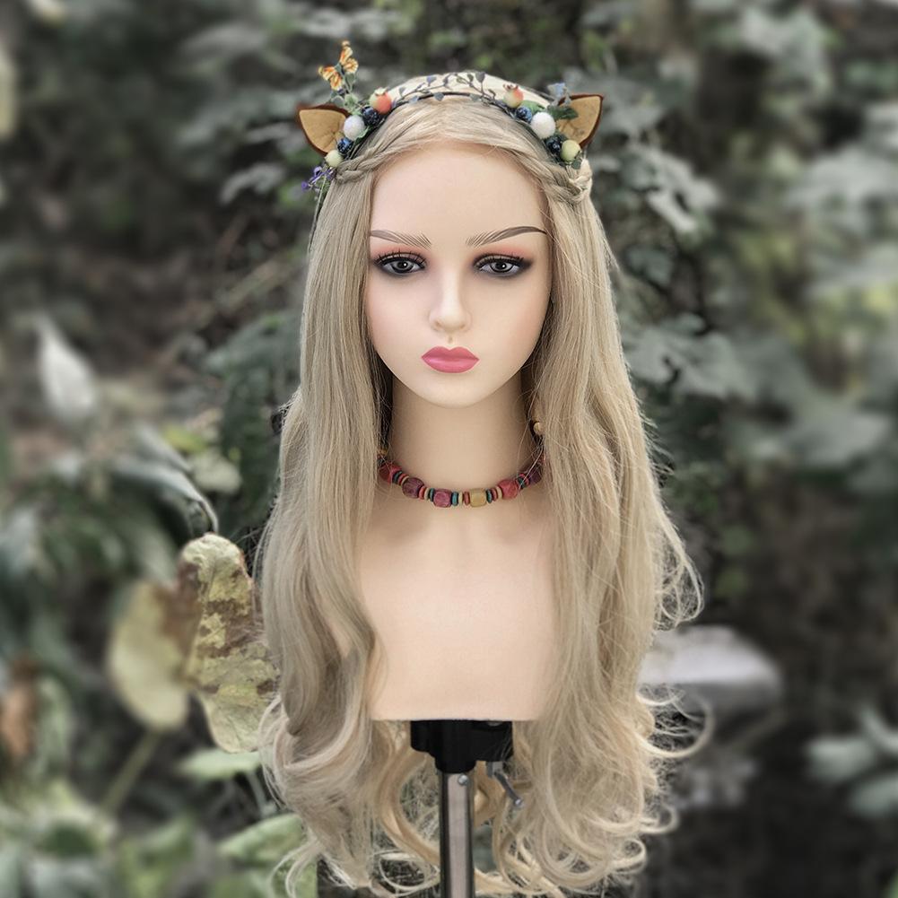 17-inch PVC Female Mannequin Head with Eyelashes and Lips Wig Display, Cosplay, Makeup, Jewelry & Hat Display with Mount Holed