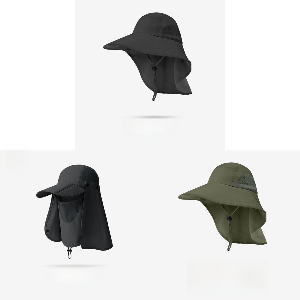 Chapéu de Sol de Verão Com Aba Larga e Design Removível Para Pesca e Caminhada ao Ar Livre