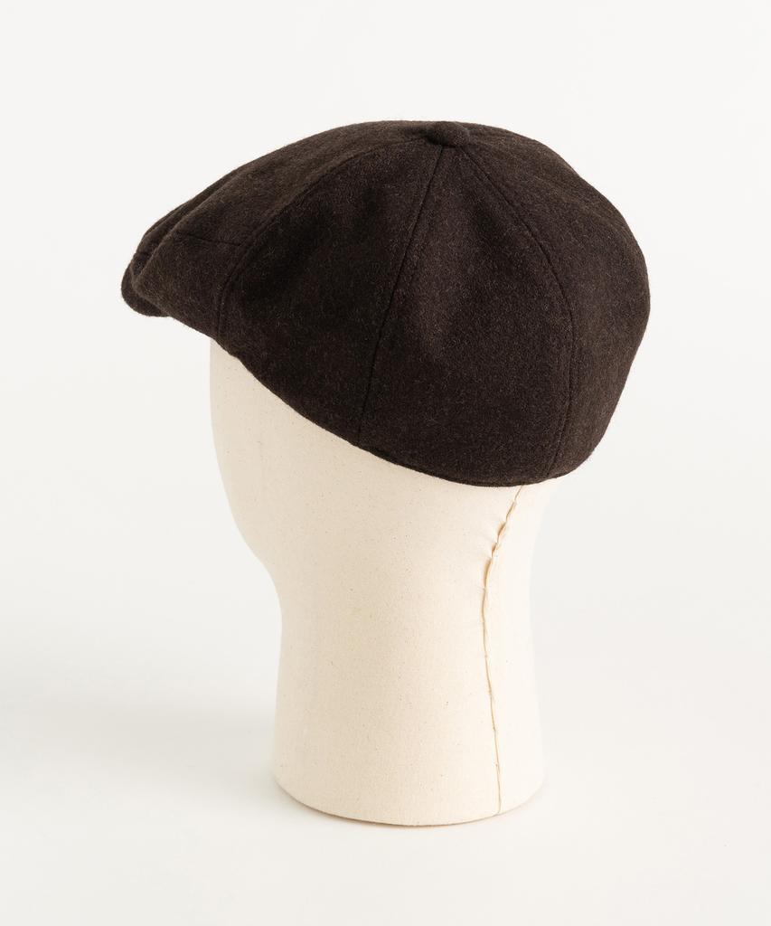 Waildeubeuligseu Melton Wool Hunting Cap (Dark Brown)