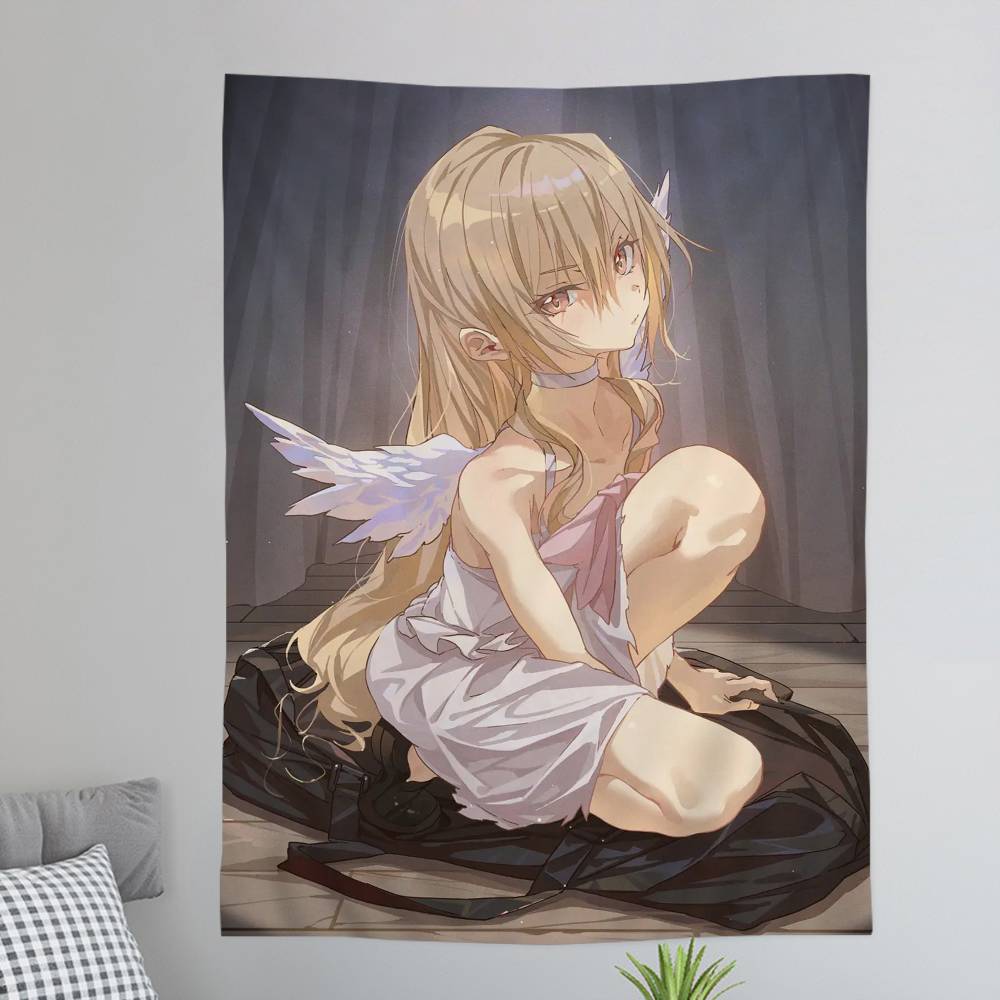 Anime Toradora Buntes Wandbehang Günstiger Hippie Wandbehang Böhmische Wandteppiche Mandala Wandbehang Tücher