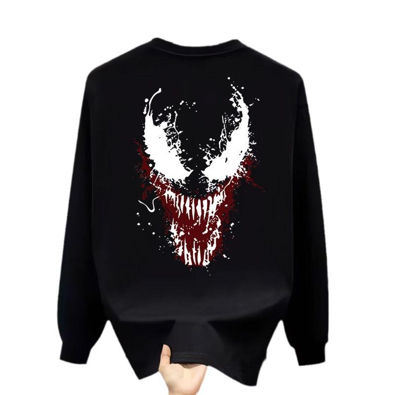 Heavy High-End Trendy Brand Pure Cotton T-Shirt Men'S Bottoming Shirt Long-Sleeved Trendy Autumn And Winter Men'S And Women'S Crew Neck Sweater