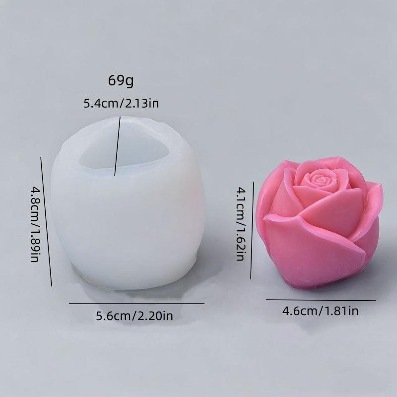 Tulip Rose Silicone Mold for DIY Candle, Plaster, and Cake Decoration