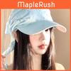 Summer Starry Geometric Headscarf Cap With Wide Brim For Women