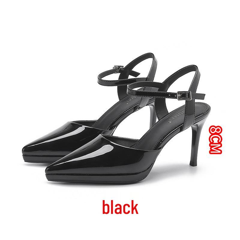 1088-15 Women's Waterproof Platform Stiletto Sandals - Summer 2025 Style, Hollow Pointed Heels