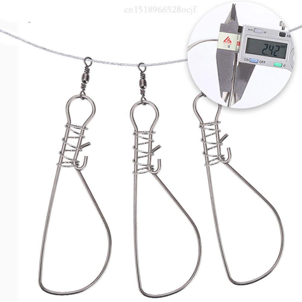 5m Snaps Fishing Lock Buckle for Giant Big Live Fish Tackle Accessories Stainless Steel Chain Stringer Float Sea Bass Lure Live Fish Lock belt