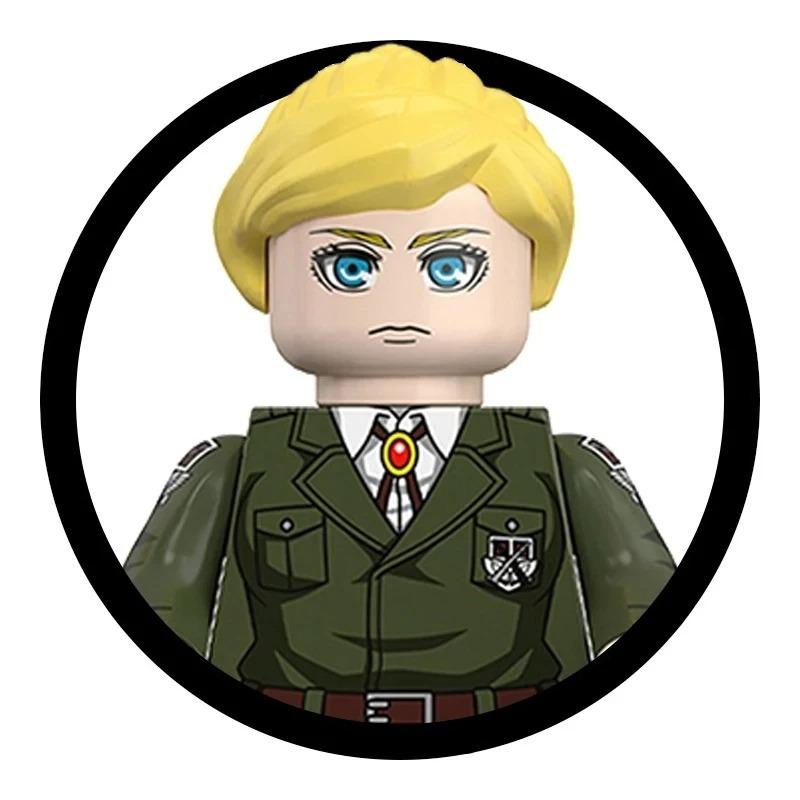 Blind Box Building Blocks Mini Model Figures Attack on Titan Levi Ackerman Eren Mikasa Giant Annie Halloween Christmas Gifts Toy