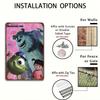 1pc Official Licensed James P. Sullivan & Mike Wazowski Metal Tin Sign Wall Art - 8x12 Inch, Vibrant Pink Background with Monste