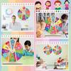 2Pcs Wooden Feelings Wheel Emotion Wheel with Stand 9.5Inch Therapy Office Desk Decor Expression Emotions Chart Mental Health Gifts Therapist Must