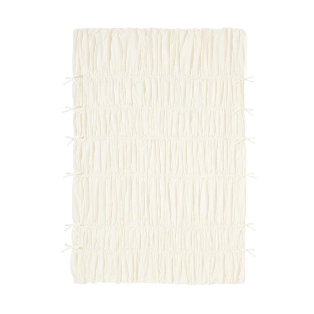 Francfranc Gathered Ribbon Duvet Cover Single Ivory