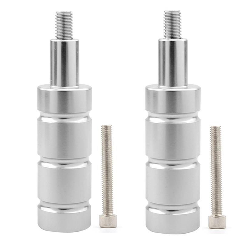 

2 шт. кронштейн для крепления светодиодной фары для мотоцикла, противотуманной фары, опорное основание для крепления спортивного заднего фонаря для велосипеда, кронштейн для прожектора серебряный