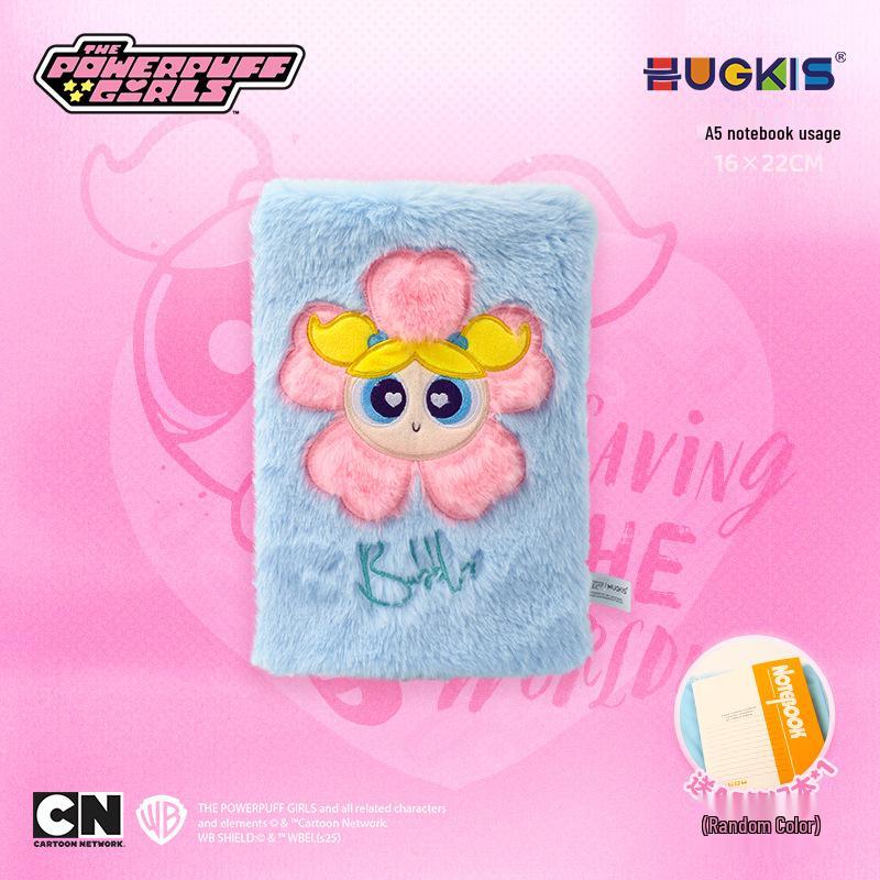 Powerpuff Girls Plush iPad Tablet Protective Crossbody Case & Diary Cover - Creative Gift for Girls