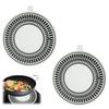 RuiChy 2-Piece Cooking Heater Cover, Cooking Heater Mat, Stovetop Cover, Non-Slip, Scratch-Proof, Prevents Burning, Compatible with Induction Cooktops