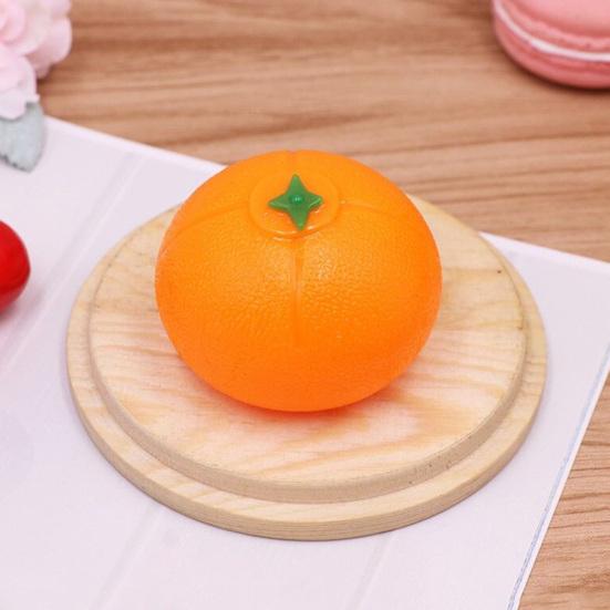 Orange Tomato Eye Shape Rubber Antistress Reliever Squeezes Ball Funny Play Toy